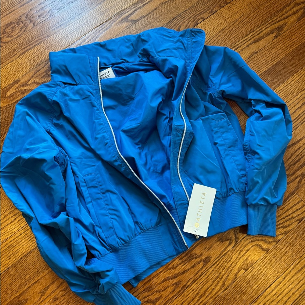 NWT Athleta Jetset Bomber Jacket, MEDIUM, Color: Breaker